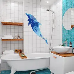 Photo stickers for bathroom tiles