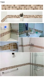 Vanna otağı plitələri üçün foto stikerlər