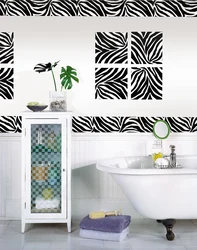 Photo stickers for bathroom tiles