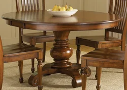 Photo Of Round Wooden Tables For The Kitchen