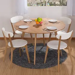 Фото Круглых Деревянных Столов Для Кухни