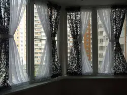 Шторы для панарамных лоджыі фота
