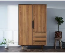 Double door wardrobe in the bedroom photo