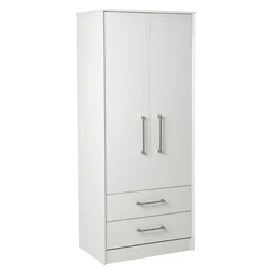 Double door wardrobe in the bedroom photo