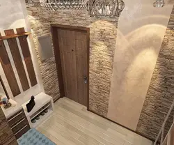 Decorative Stone In The Interior Of The Hallway With Your Own