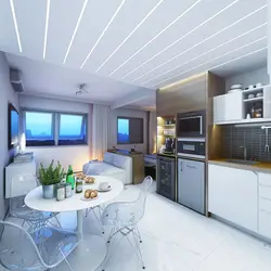 Kitchen design 25 sq m in the house