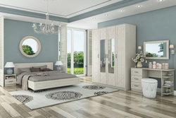 Photo of bedroom sets in light colors