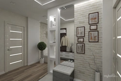 White Brick In The Hallway Design