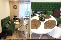 Интерьер Кухни С Диваном И Круглым Столом