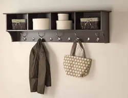 Photo shelf hanger for hallway