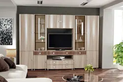 Inexpensive living room walls with wardrobe photo