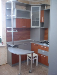 Corner table in a small kitchen photo