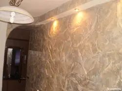 Decorative Plaster Photo In The Hallway With Your Own