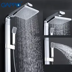Bath shower with rain shower and faucet photo