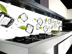 Kitchen design with panel splashback