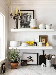 How To Decorate Shelves In The Kitchen Photo