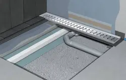 Жуынатын Бөлмедегі Еденнің Су Төгетін Суының Фотосуреті
