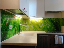 Kitchen glass photo printing photo
