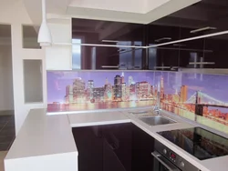Kitchen glass photo printing photo