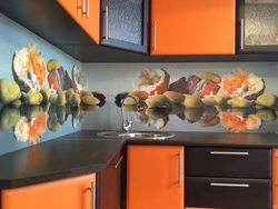 Kitchen glass photo printing photo