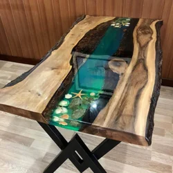 Фото столов для кухни из эпоксидной смолы