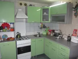 Интерьер кухни брежневки