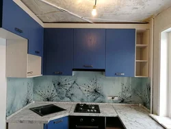 Интерьер кухни брежневки