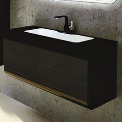 Black bathroom cabinet photo