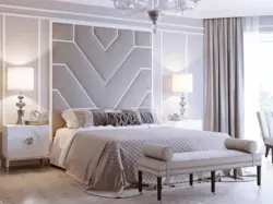 Bedroom design with mirrors in modern style