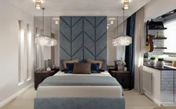 Bedroom design with mirrors in modern style