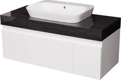 Bathroom cabinets with bowl photo
