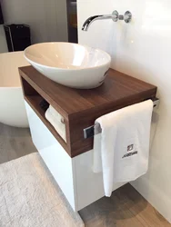 Bathroom cabinets with bowl photo