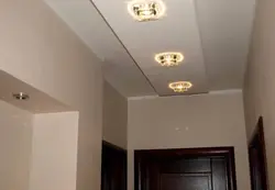 Plasterboard ceiling photo in the hallway