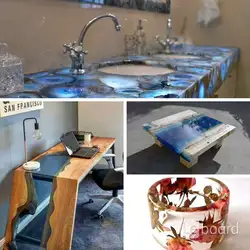 Epoxy resin kitchen photo