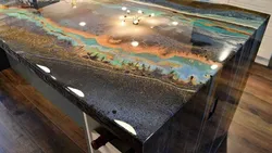 Epoxy resin kitchen photo