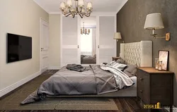 Bedroom design light and dark wallpaper