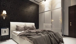 Bedroom design light and dark wallpaper