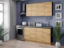 Sonoma oak color in the kitchen interior