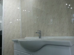 Photo of marble bathroom panels