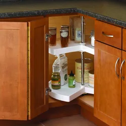 Corner cabinet for kitchen photo