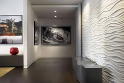 3D panels in the interior of the hallway