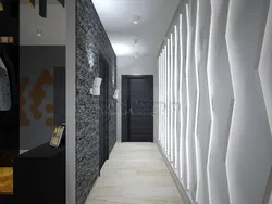 3D panels in the interior of the hallway