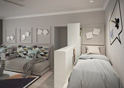 Bedroom interior 40 sq m