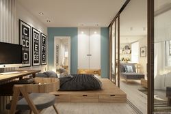Bedroom interior 40 sq m