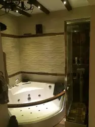 Kiçik jakuzili vanna dizaynı