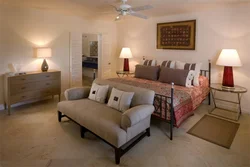 Two Sofas In The Bedroom Interior