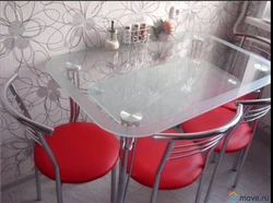 Kitchen glass tables for kitchen photo