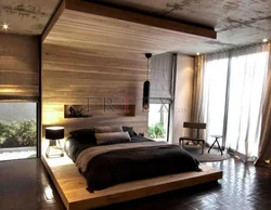 Photo of bedroom interior wood