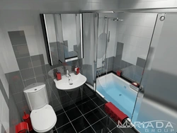 Bathroom in studio apartment photo