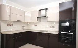 Corner kitchen with straight top photo